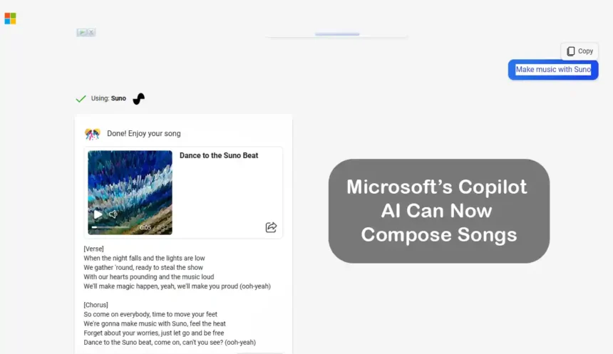 Microsoft’s Copilot AI Can Now Compose Songs